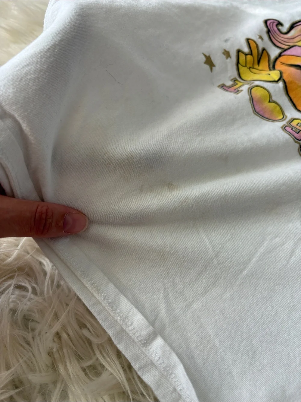 The Children's Place White Emoji Soccer Tee with Pink & Yellow Accents